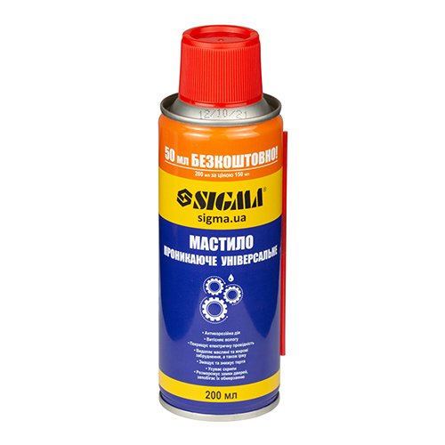 Мастило універсальне проникаюче Sigma 200мл (20шт/ящ) 6370131, шт<br> Артикул: 112399<br>