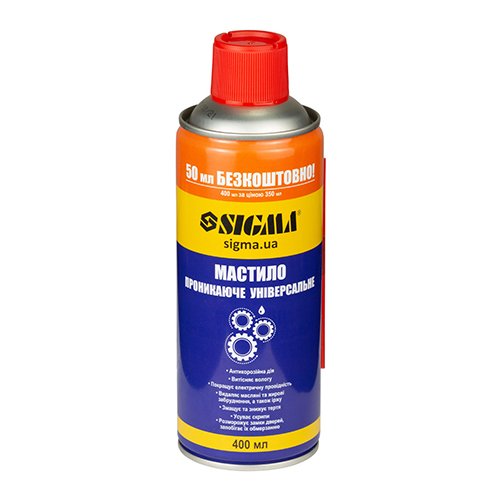 Мастило універсальне проникаюче Sigma 400мл (12шт/ящ) 6370171, шт<br> Артикул: 112400<br>