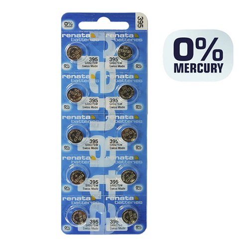 Батарейка Renata годинникова срібно-цинкова 395 SR927SW (AG 7) C10 блист., шт<br> Артикул: 113018<br>