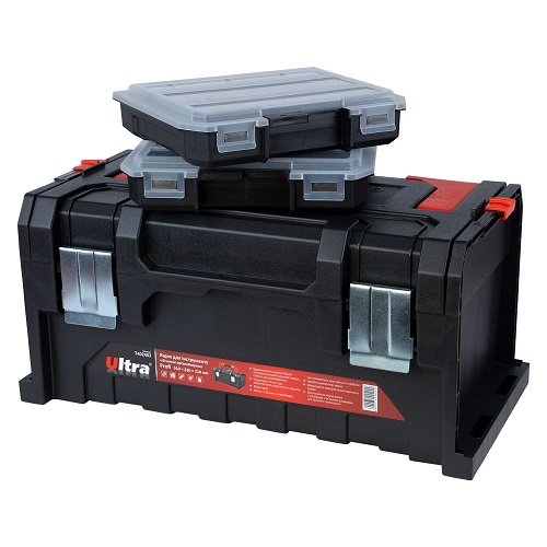 Ящик Ultra для інструменту з бічними органайзерами Profi 510*230*210мм 7402402, шт<br> Артикул: 113043<br>