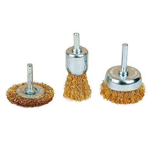 Набір щіток Sigma (латуньованих) 3шт (Ø25; 50; 50мм) хвостовик Ø6мм 9010011, шт<br> Артикул: 114562<br>