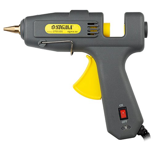 Пістолет термоклейовий Sigma 100 W Ø11.2мм з вимикачем 2721101, шт<br> Артикул: 114643<br>