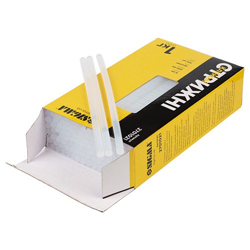 Стрижні клейові Sigma  1кг (100шт) Ø8×200мм (прозорі) 2701021, уп<br> Артикул: 114805<br>