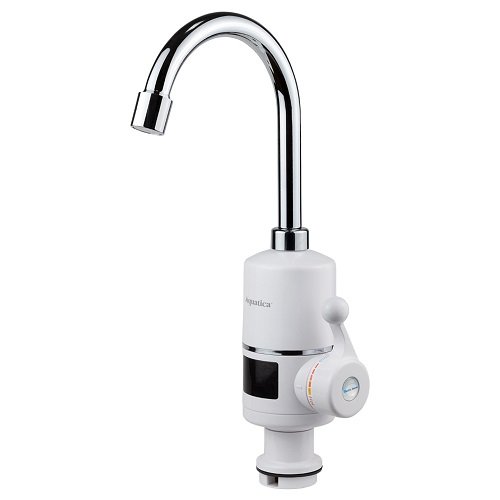 Кран-водонагрівач AQUATICA проточний для кухні 3.0кВт на гайці з дисплеєм (NZ-6B142W) 9797113, шт<br> Артикул: 115543<br>