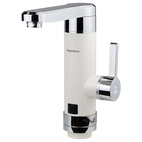 Кран-водонагрівач AQUATICA проточний для кухні 3.0кВт на гайці (HZ-6B243W) 9791123, шт<br> Артикул: 115784<br>