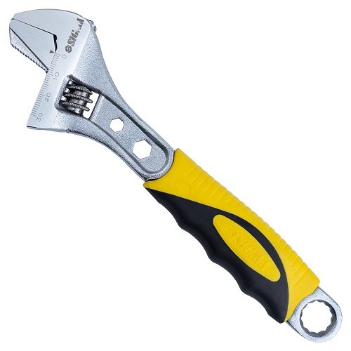 Ключ розвідний Sigma CrV (TPR) з переставною губкою 200мм, 0-30мм 4100921, шт<br> Артикул: 116047<br>