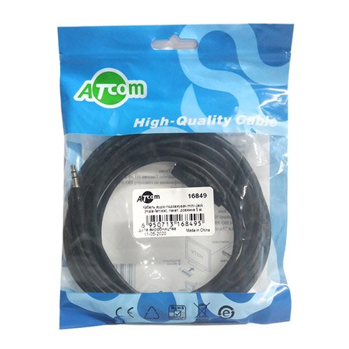 Подовжувач AUX Atcom 5,0 м (16849), шт<br> Артикул: 116058<br>