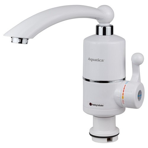 Кран-водонагрівач AQUATICA проточний для кухні 3.0кВт на гайці (NZ-6B212W) 9797122, шт<br> Артикул: 116203<br>