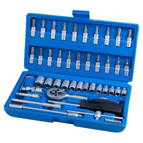 Набір інструменту Grad Start насадки торцеві + біти (46шт) 1/4" (6003015), шт<br> Артикул: 116287<br>