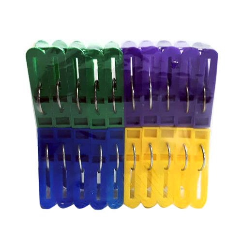 Прищіпки пластик з кільцем кольорові (24шт/уп, 100уп/ящ), уп<br> Артикул: 116438<br>