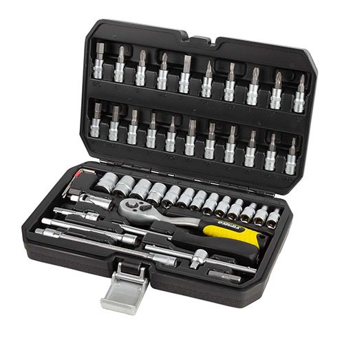Набір інструменту Sigma насадки торцеві + біти (46шт) 1/4" CrV (6003511), шт<br> Артикул: 116877<br>
