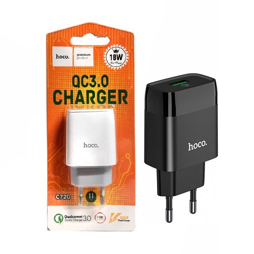 МЗП HOCO C72Q 1USB/18W без кабелю (2514), шт<br> Артикул: 117219<br>