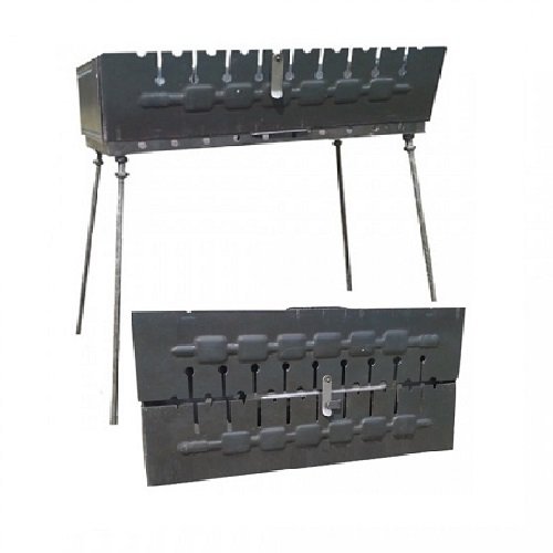 Мангал "валіза" на 10 шампурів, шт<br> Артикул: 117839<br>