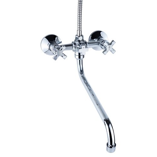 Змішувач для ванни AQUATICA S86 1/2" Вилив вигнутий (QN-2C458C) 9786200, шт<br> Артикул: 118311<br>