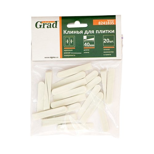Клин Grad для плитки 40мм 20шт (8241835), шт<br> Артикул: 118436<br>