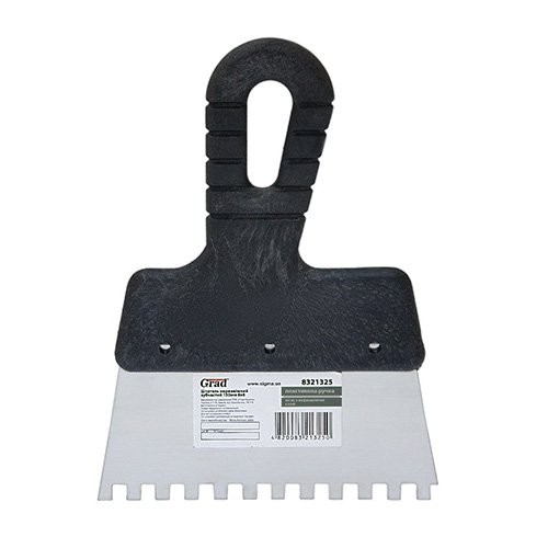 Шпатель Grad зубчатий 150мм 6х6мм (нержавіючий) 8321325, шт<br> Артикул: 118437<br>