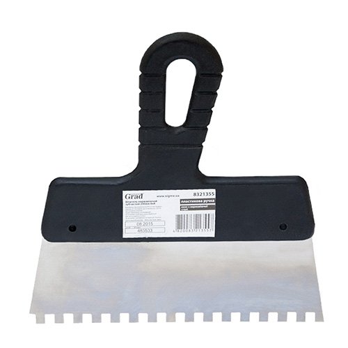 Шпатель Grad зубчатий 200мм 8х8мм (нержавіючий) 8321355, шт<br> Артикул: 118440<br>