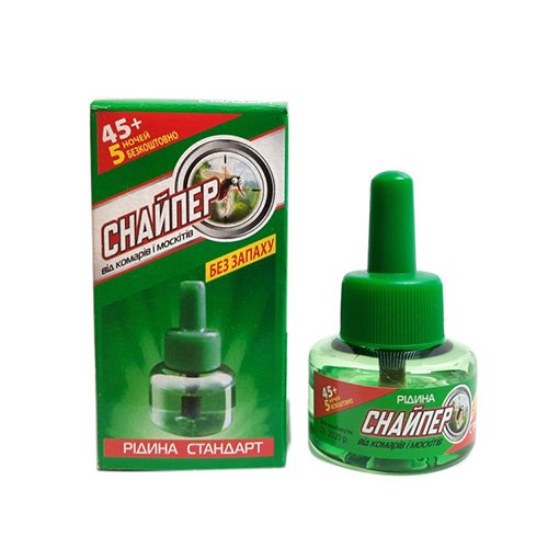 Рідина від комарів Снайпер 45 ночей, шт<br> Артикул: 118571<br>