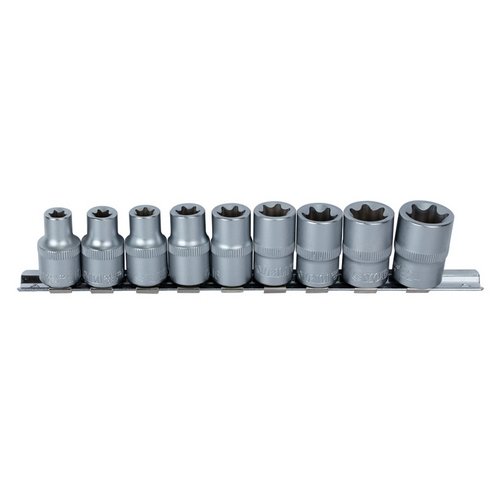 Набір насадок TORX Sigma на планці (9шт) 1/2" CrV (6086961), шт<br> Артикул: 119201<br>