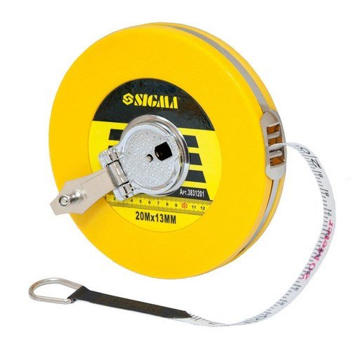 Рулетка Sigma скловолокно 20м×13мм 3831201, шт<br> Артикул: 119383<br>