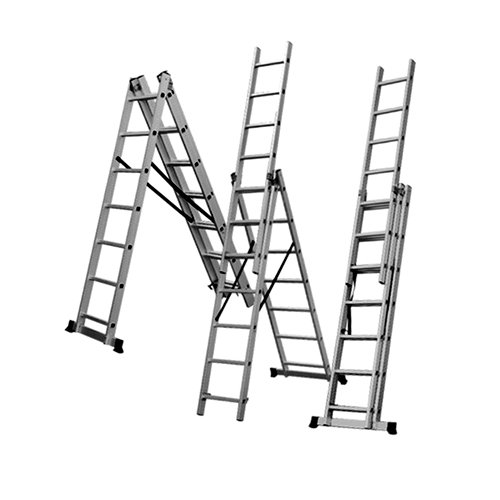 Драбина Flora розкладна універсальна 12 ступенева 7,89м (5032374), шт<br> Артикул: 119825<br>              <span style="color: red;">Привеземо під замовлення</span>