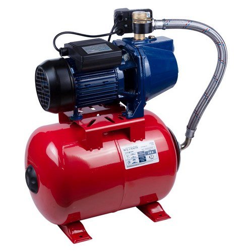 Станція Wetron 1.1кВт Hmax 50м Qmax 60л/хв (самовсмоктуючий насос) 24л Україна  (775044/24), шт<br> Артикул: 119826<br>