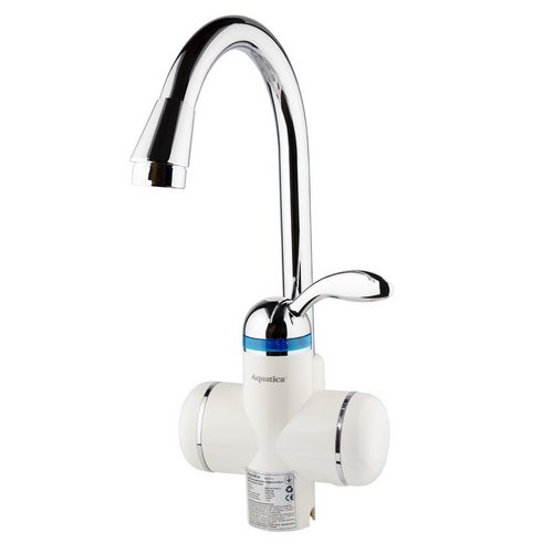 Кран-водонагрівач AQUATICA проточний для кухні 3.0кВт на гайці (LZ-6B111W) 9795103, шт<br> Артикул: 119976<br>