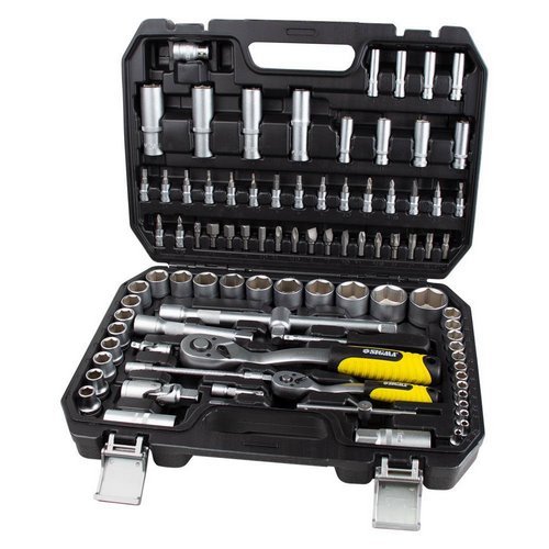 Набір інструменту Sigma насадки торцеві + біти (94шт) 1/4, 1/2 " CrV (6003761), шт<br> Артикул: 119985<br>