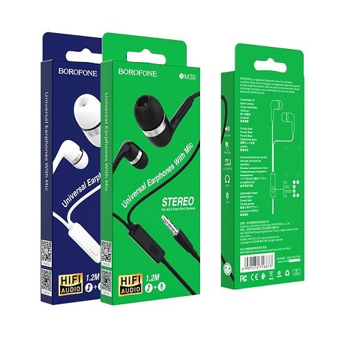 Навушники BOROFONE BM39 Refined chant with mic, шт<br> Артикул: 120010<br>