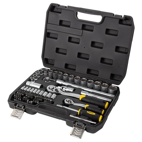 Набір інструменту Sigma насадки торцеві + біти (72шт) 1/4", 1/2" CrV (6003741), шт<br> Артикул: 120209<br>