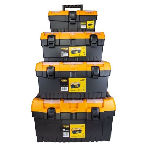 Набір ящиків для інструменту Sigma 4в1 305×150×100мм, 320×155×139мм, 413×212×186мм, 486×267×242мм (7404011), шт<br> Артикул: 120349<br>