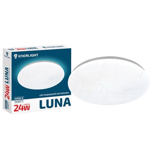 LED світильник настінно-стельовий ENERLIGHT LUNA 24Вт 4000К (5339), шт<br> Артикул: 120429<br>