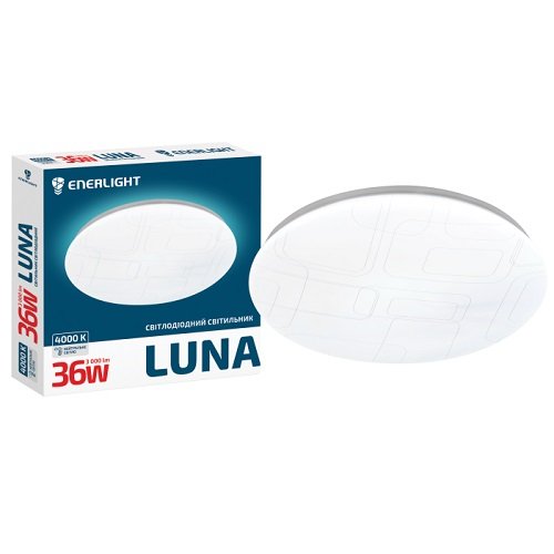 LED світильник настінно-стельовий ENERLIGHT LUNA 36Вт 4000К (5353), шт<br> Артикул: 120430<br>