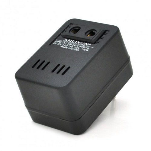 Перетворювач напруги трансформаторний 100W Input 220 V/Output 110V + універсальна розетка, шт<br> Артикул: 120805<br>
