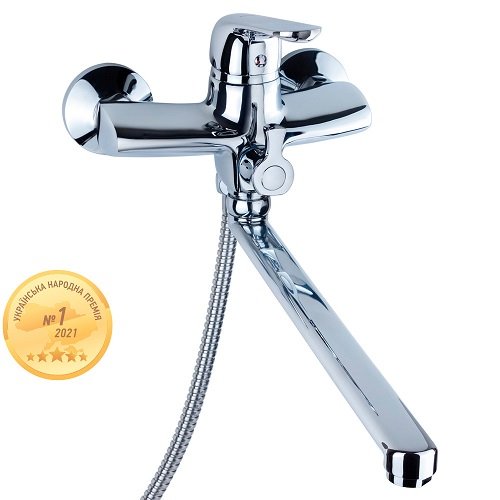 Змішувач для ванни AQUATICA S51 Ø40 Вилив прямий 350мм (NM-2C234C) 9751220, шт<br> Артикул: 121610<br>