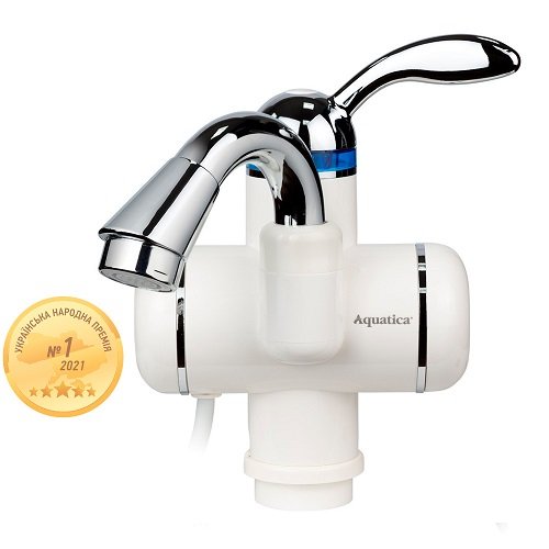 Кран-водонагрівач AQUATICA проточний для раковини 3.0кВт на гайці (LZ-5A111W) 9795003, шт<br> Артикул: 121745<br>