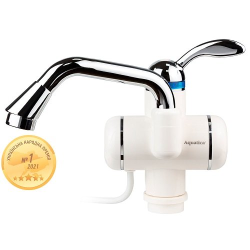 Кран-водонагрівач AQUATICA проточний для раковини 3.0кВт на гайці (LZ-5A211W) 9795013, шт<br> Артикул: 121746<br>