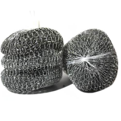 Мочалка металіч. д/посуду Маленька 10гр. 1х3шт (50шт/меш), уп<br> Артикул: 122089<br>