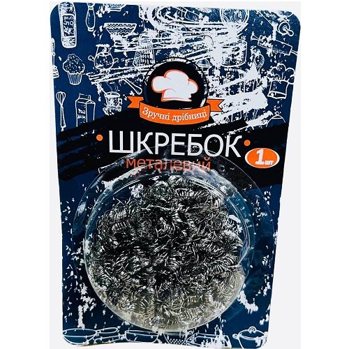 Мочалка металіч. на аркуші "Maestro/Perfetto" (400 шт/ящ), шт<br> Артикул: 122120<br>