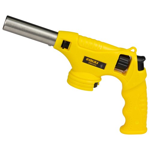 Пальник газовий з п'єзопідпалом Sigma Ø22мм 260мм ТУРБО 360°С керамічне сопло та рукоятка 2901151, шт<br> Артикул: 122201<br>