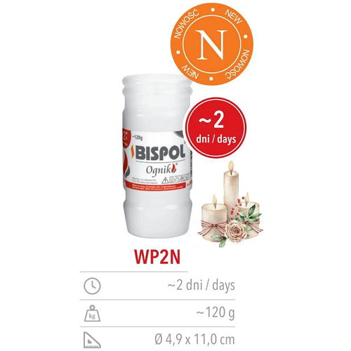 Свічки столові WP2N, 120 гр. (30 шт.), шт<br> Артикул: 122291<br>