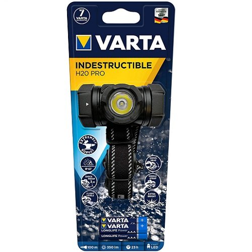 Ліхтарик VARTA Indestructible H20 Pro 350Lm / 100m дальність потоку / 3xR03 (7177) *, шт<br> Артикул: 122412<br>