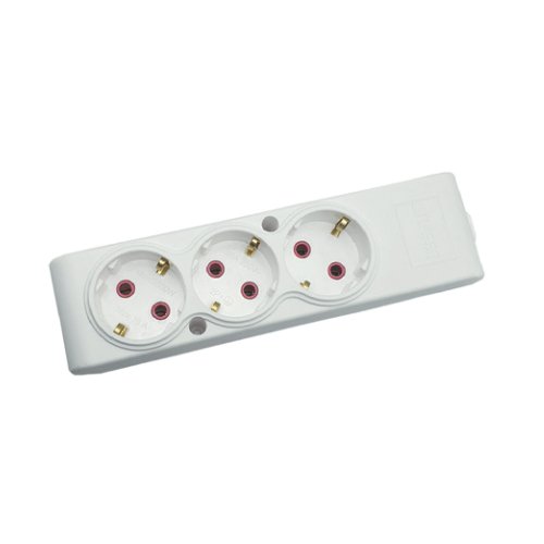 Колодка TECCO 3 гнізда біла З/З (102 301 00), шт<br> Артикул: 122488<br>