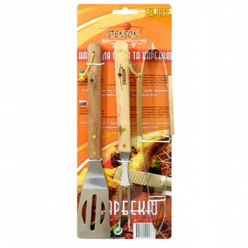Барбекю набір STENSON Вилка,Лопатка,Щипці № MH-0166, набор<br> Артикул: 123103<br>