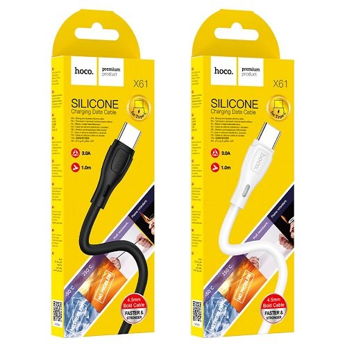 Кабель USB-Type C HOCO X 61 1м 3.0А (Silicone), шт<br> Артикул: 123659<br>