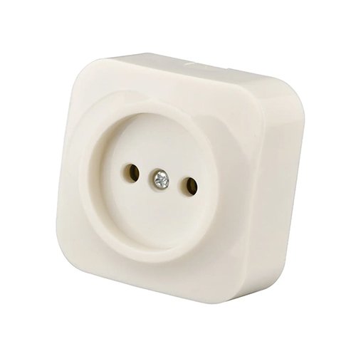 Розетка QUANTUM накладна біла 1-а Б/З (QM-PH-00010) 16шт/уп, шт<br> Артикул: 123808<br>