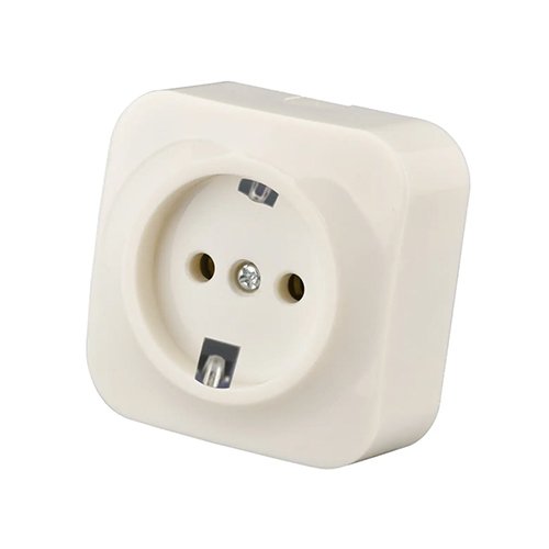 Розетка QUANTUM накладна біла 1-а З/З (QM-PH-00020) 16шт/уп, шт<br> Артикул: 123809<br>