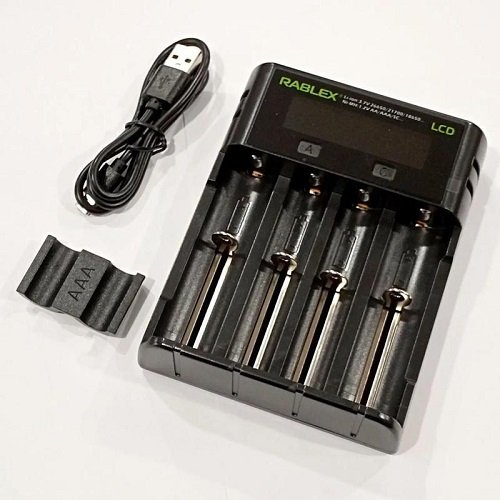 Зар. пристрій Rablex RB-405 /4 канали /1А/(Ni-MH/Ni-Cd: А, AA, AAA, АААА, C, SC, F6) (), шт<br> Артикул: 124241<br>