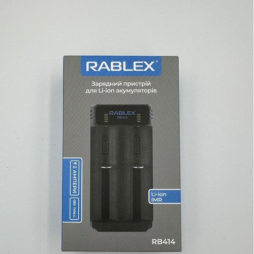 Зар. пристрій Rablex RB-414 /2 канали /2А/(Ni-Mh/Ni-Cd/Li-Ion/Li-Fe) (), шт<br> Артикул: 125260<br>