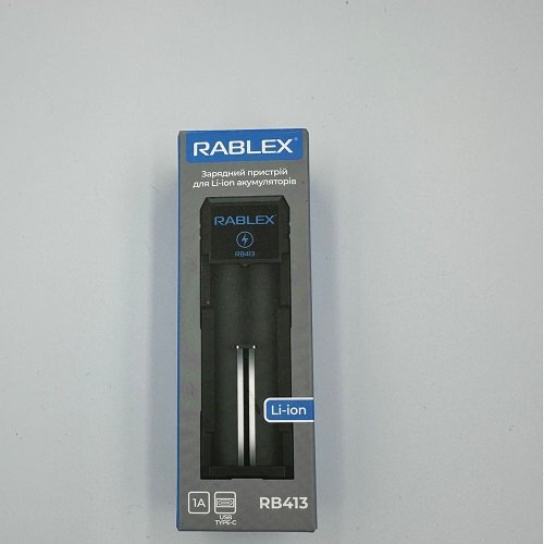 Зар. пристрій Rablex RB-413 /1 канал /1А/(Ni-Mh/Ni-Cd/Li-Ion/Li-Fe) (), шт<br> Артикул: 125261<br>